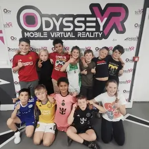 Guests enjoying VR at Odyssey VR in Corby